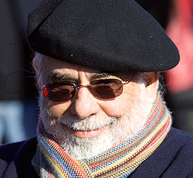 Francis Ford Coppola sitting in his vineyard (credit: Reuters)