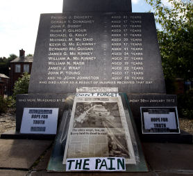 Memorial to the victims of Bloody Sunday (Credit: Getty)