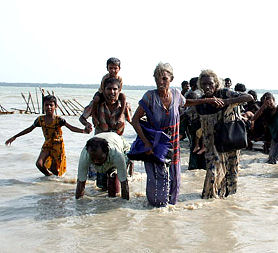 Sri Lanka authorities photo of refugees fleeing fighting