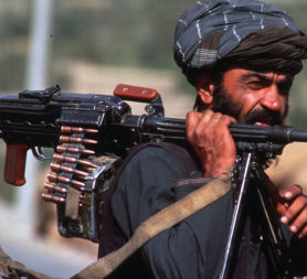 An alleged member of the Taliban is caught on camera. (Credit: Getty)