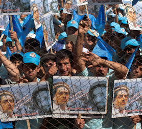 An election rally in Afghanistan (credit:Reuters)