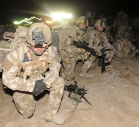 British troops in Afghanistan take part in Operation Moshtarak. (Credit: Reuters)