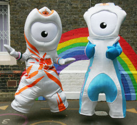 Olympic mascot Wenlock and Mandeville (Credit: London 2012)