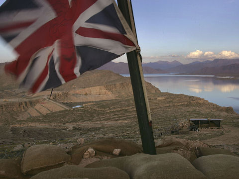British flag in Afghanistan (credit: Getty images)