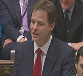 Nick Clegg stands in for David Cameron at Prime Minister&apos;s Questions.