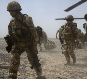 British troops in Afghanistan. (Credit: Getty)