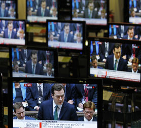 George Osborne delivers his budget (Credit: Reuters)