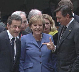 Angela Merkel and Nicolas Sarkozy