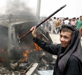 Violent scenes in Iraq (picture: Reuters)