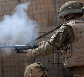 Saidabad, Afghanistan: British troops launch an operation to secure the last village under Talliban control (Credit: MoD)