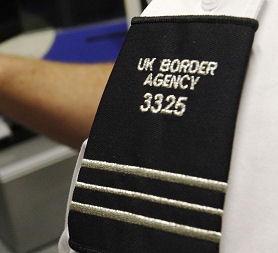 UK Border Agency epaulette (Reuters)