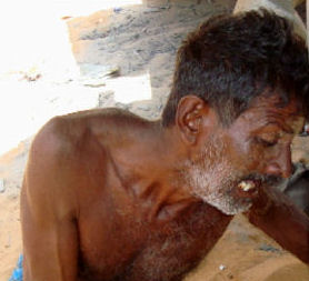 Mourning Tamil husband